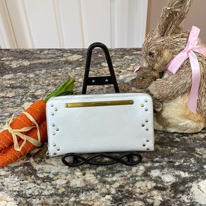 NWT Fossil Creamy White Leather Wallet